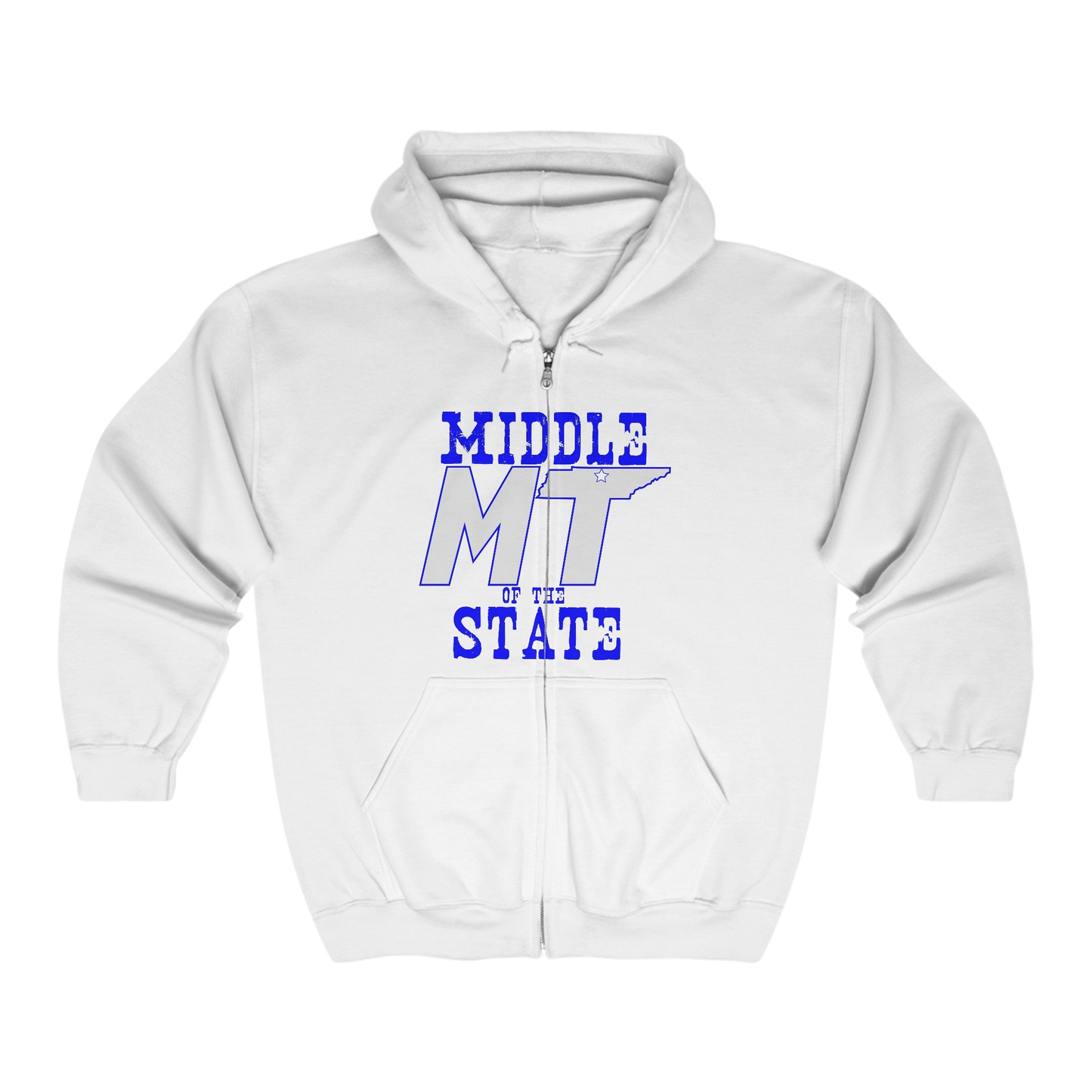 Middle State Full Zip Hooded Sweatshirt