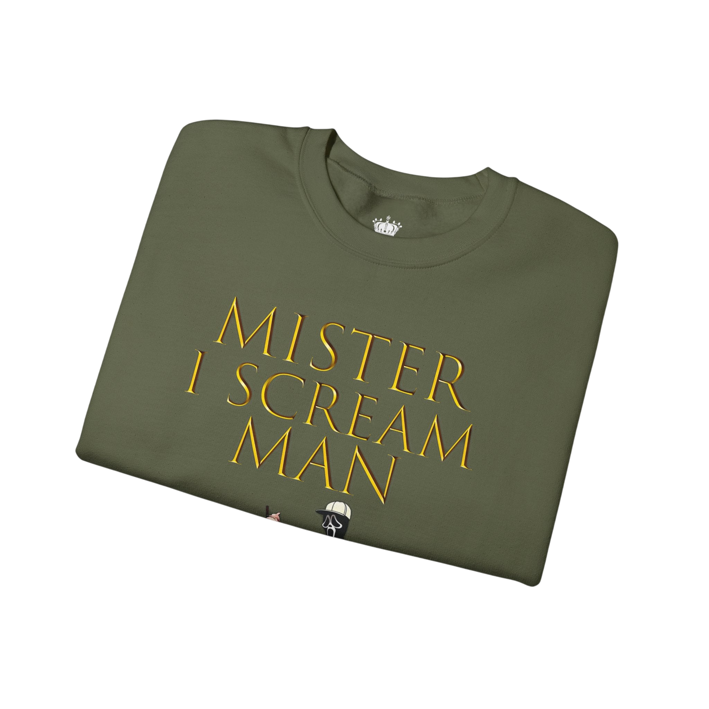 Mister I Scream Man Crewneck Sweatshirt-Unisex Apparel