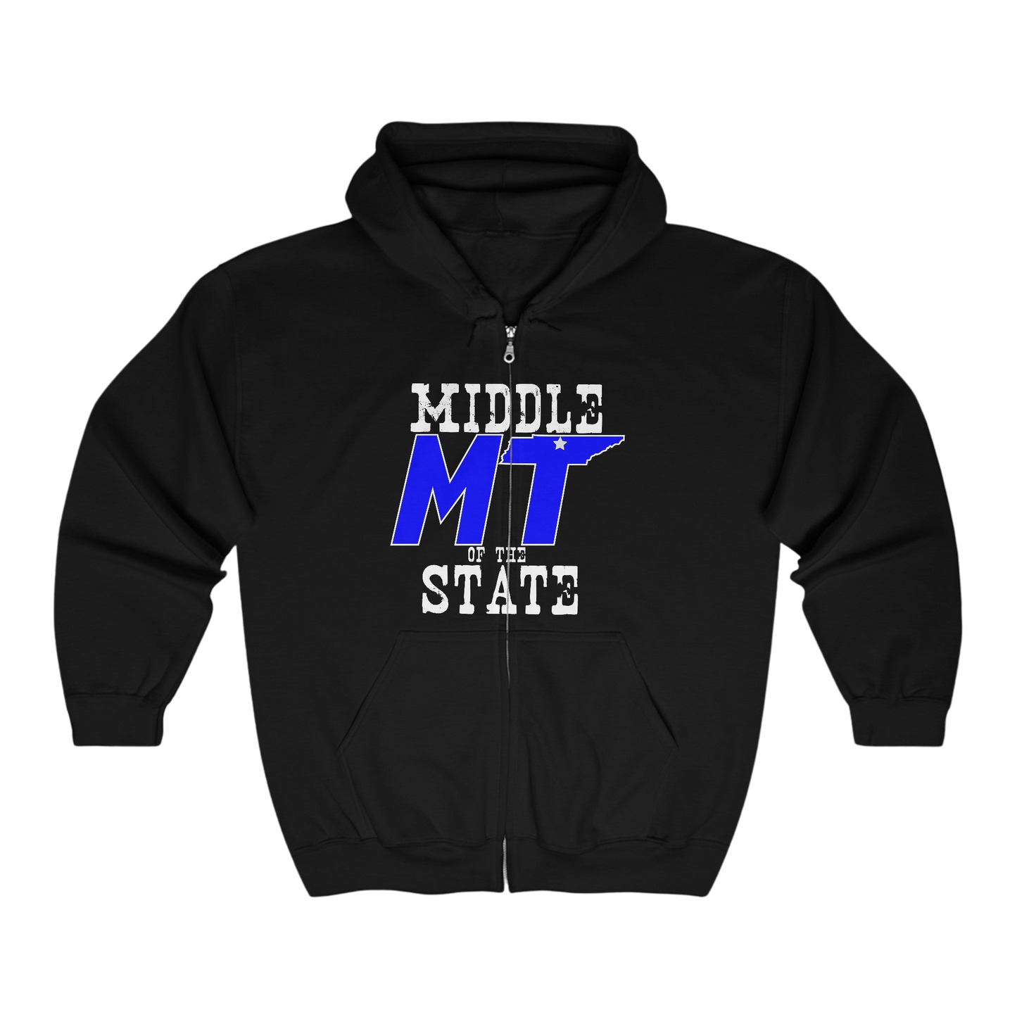 Middle State Full Zip Hooded Sweatshirt
