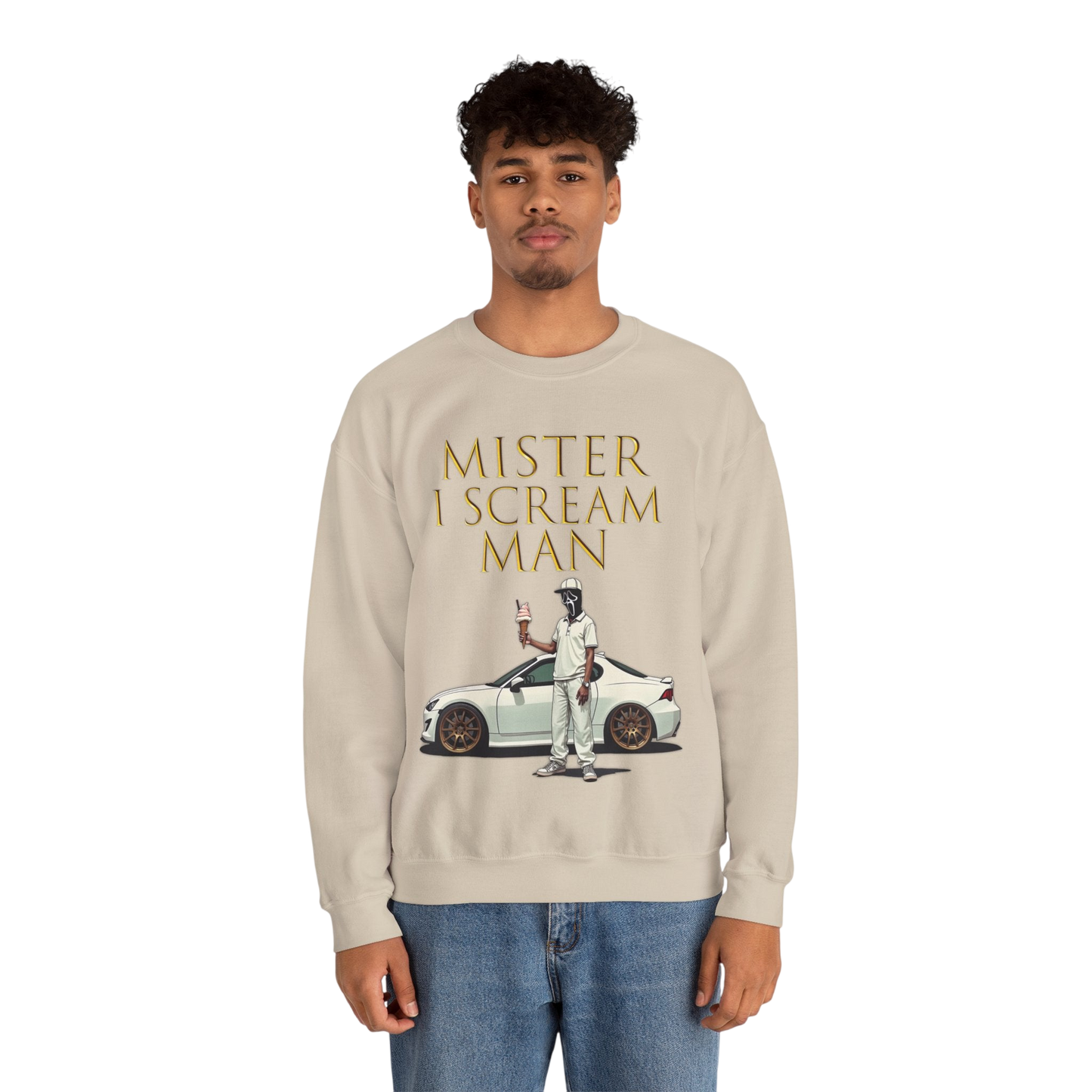 Mister I Scream Man Crewneck Sweatshirt-Unisex Apparel