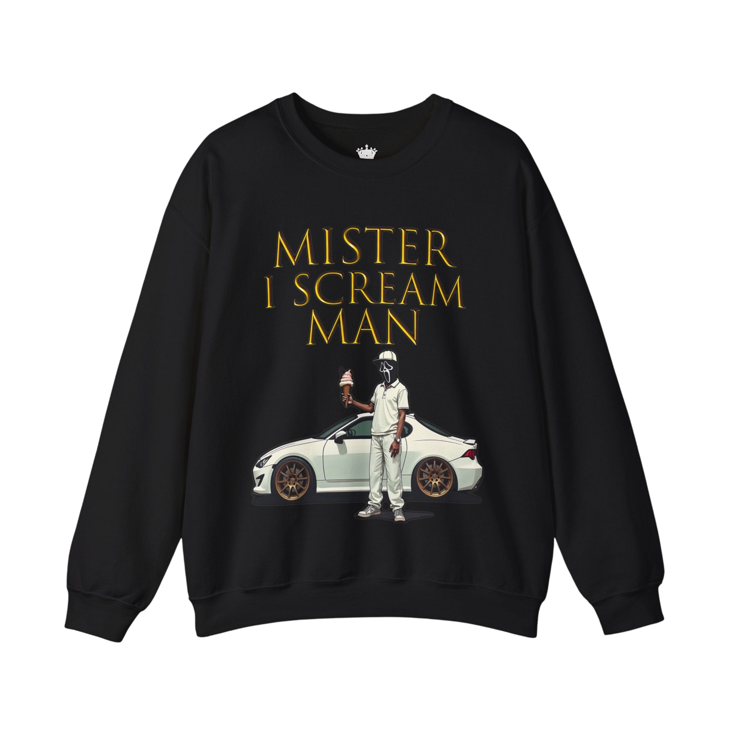 Mister I Scream Man Crewneck Sweatshirt-Unisex Apparel
