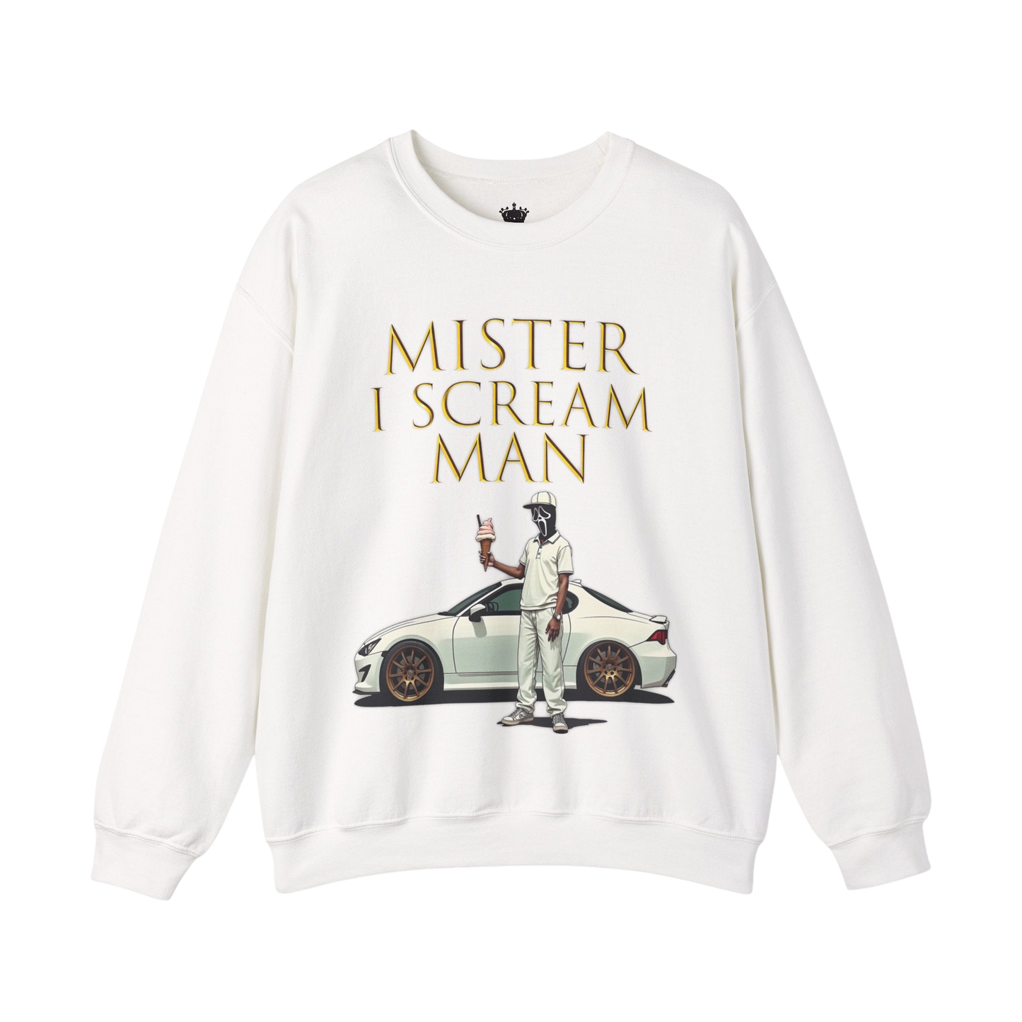Mister I Scream Man Crewneck Sweatshirt-Unisex Apparel