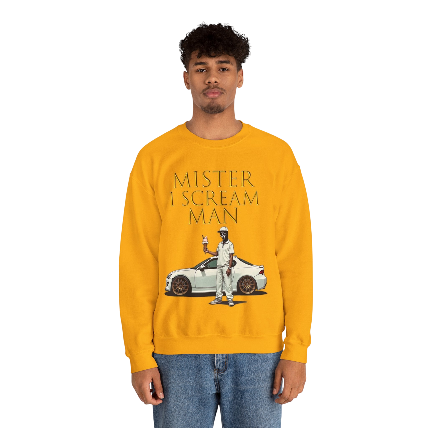 Mister I Scream Man Crewneck Sweatshirt-Unisex Apparel