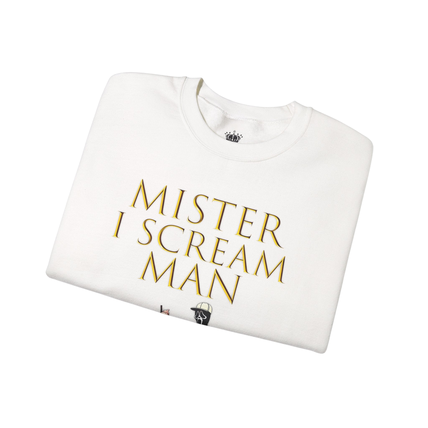 Mister I Scream Man Crewneck Sweatshirt-Unisex Apparel