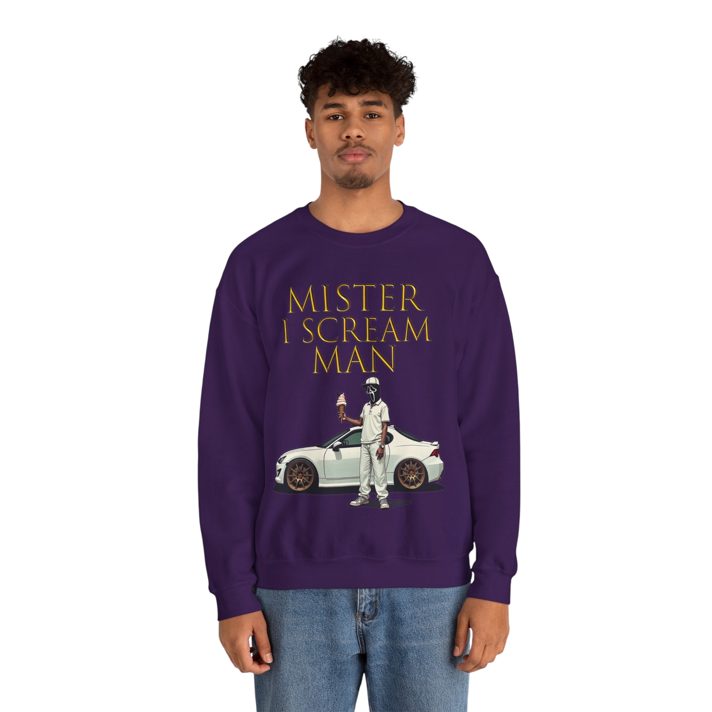 Mister I Scream Man Crewneck Sweatshirt-Unisex Apparel