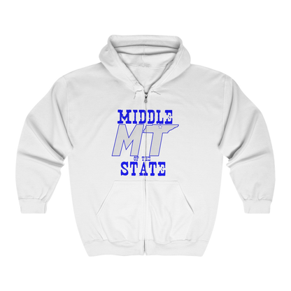 Middle State Full Zip Hooded Sweatshirt