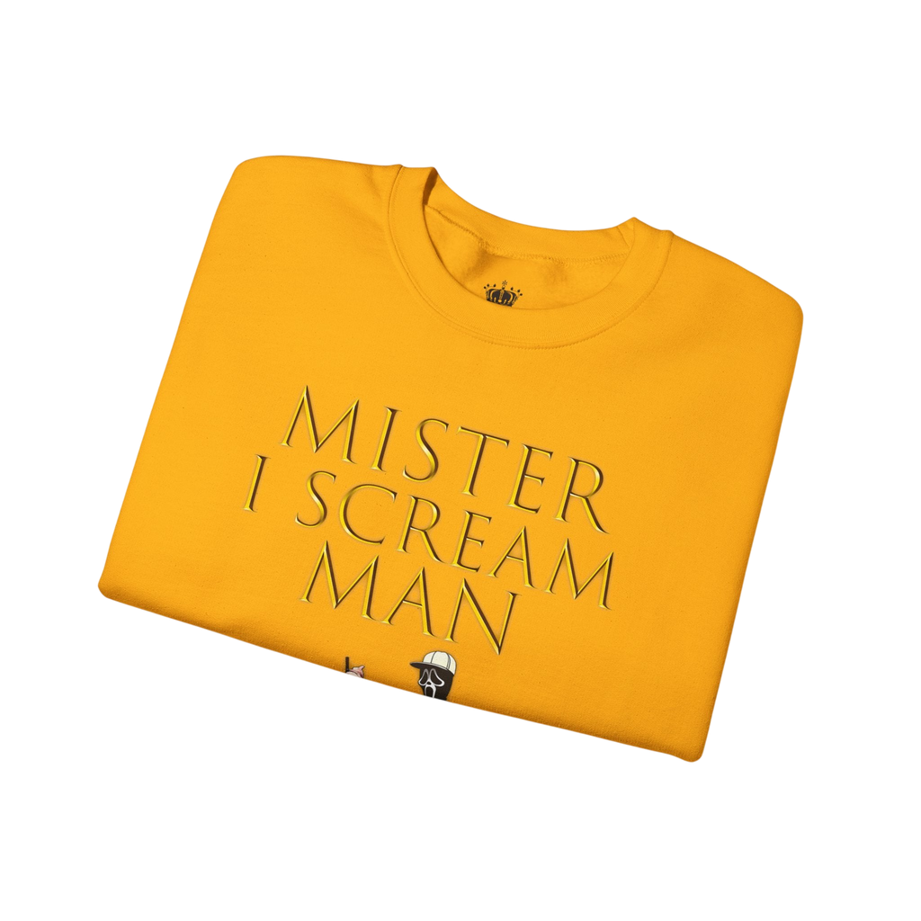 Mister I Scream Man Crewneck Sweatshirt-Unisex Apparel