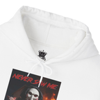 Never Saw Me Hooded Sweatshirt with Horror Design - Unisex Apparel