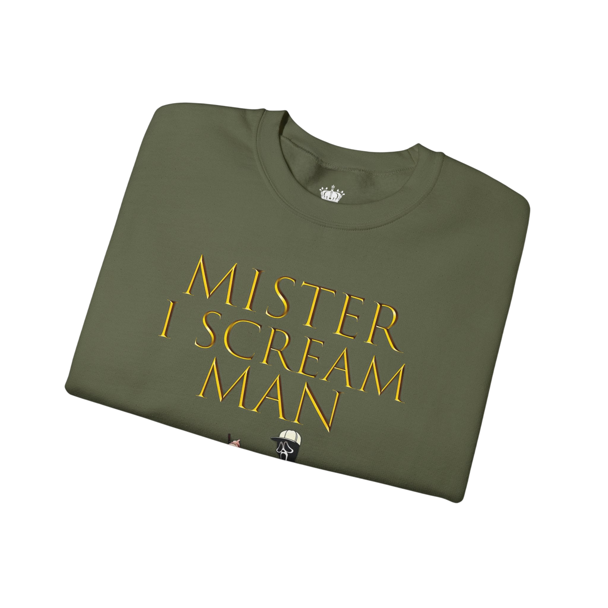 Mister I Scream Man Crewneck Sweatshirt-Unisex Apparel