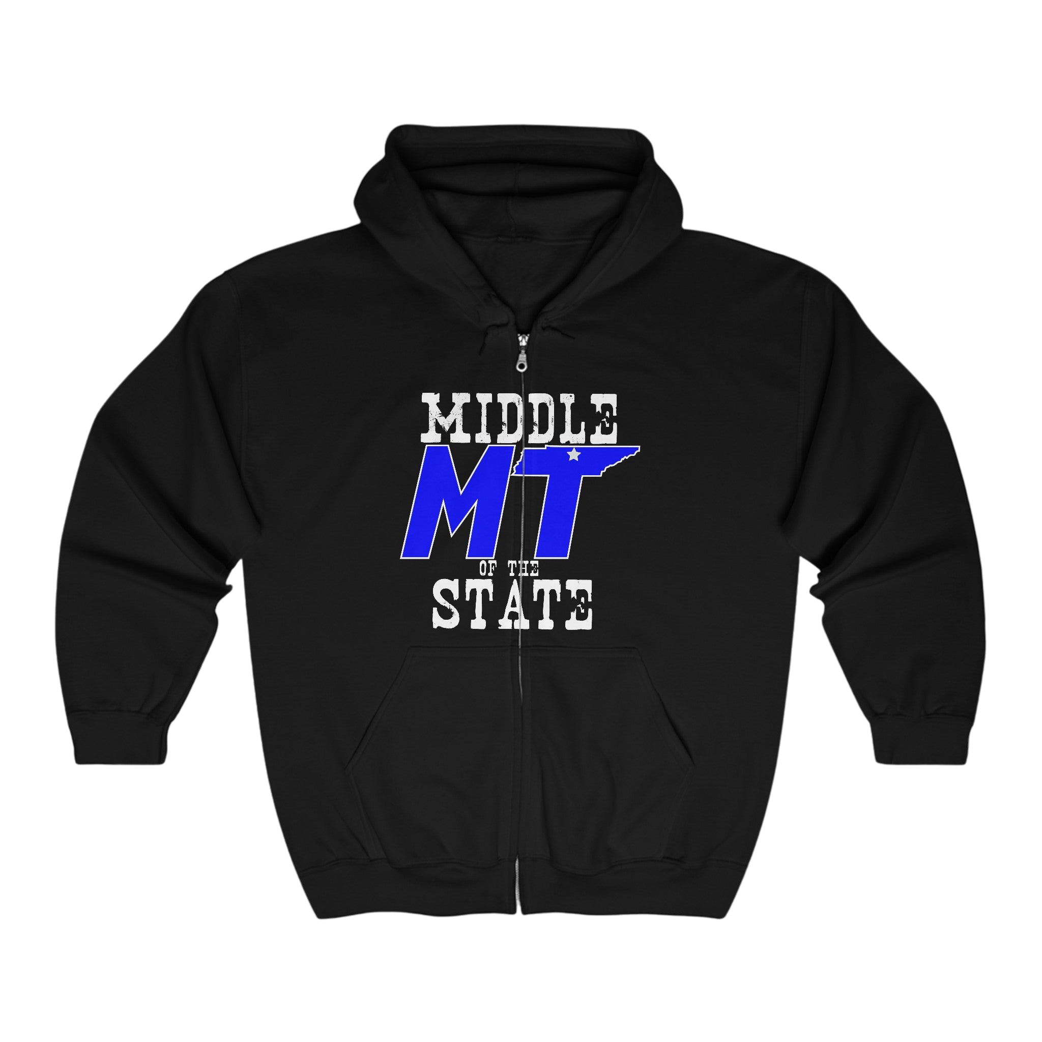 Middle State Full Zip Hooded Sweatshirt
