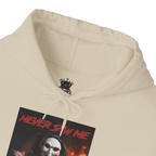Never Saw Me Hooded Sweatshirt with Horror Design - Unisex Apparel