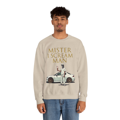 Mister I Scream Man Crewneck Sweatshirt-Unisex Apparel