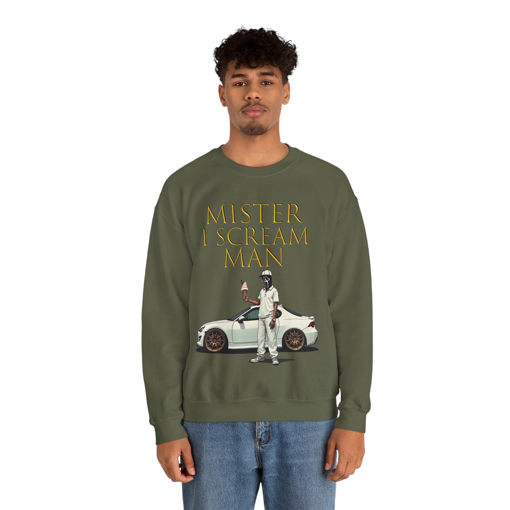 Mister I Scream Man Crewneck Sweatshirt-Unisex Apparel