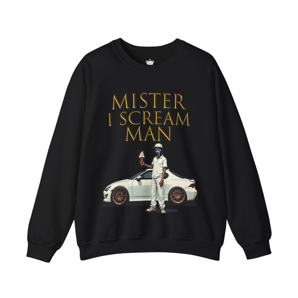 Mister I Scream Man Crewneck Sweatshirt-Unisex Apparel