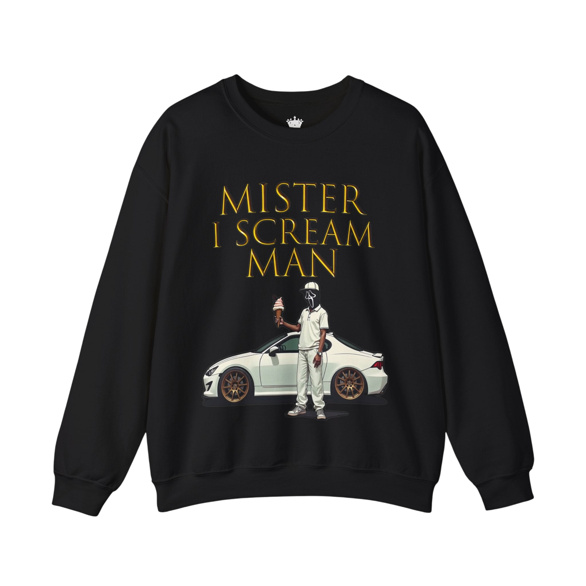 Mister I Scream Man Crewneck Sweatshirt-Unisex Apparel