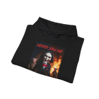Never Saw Me Hooded Sweatshirt with Horror Design - Unisex Apparel
