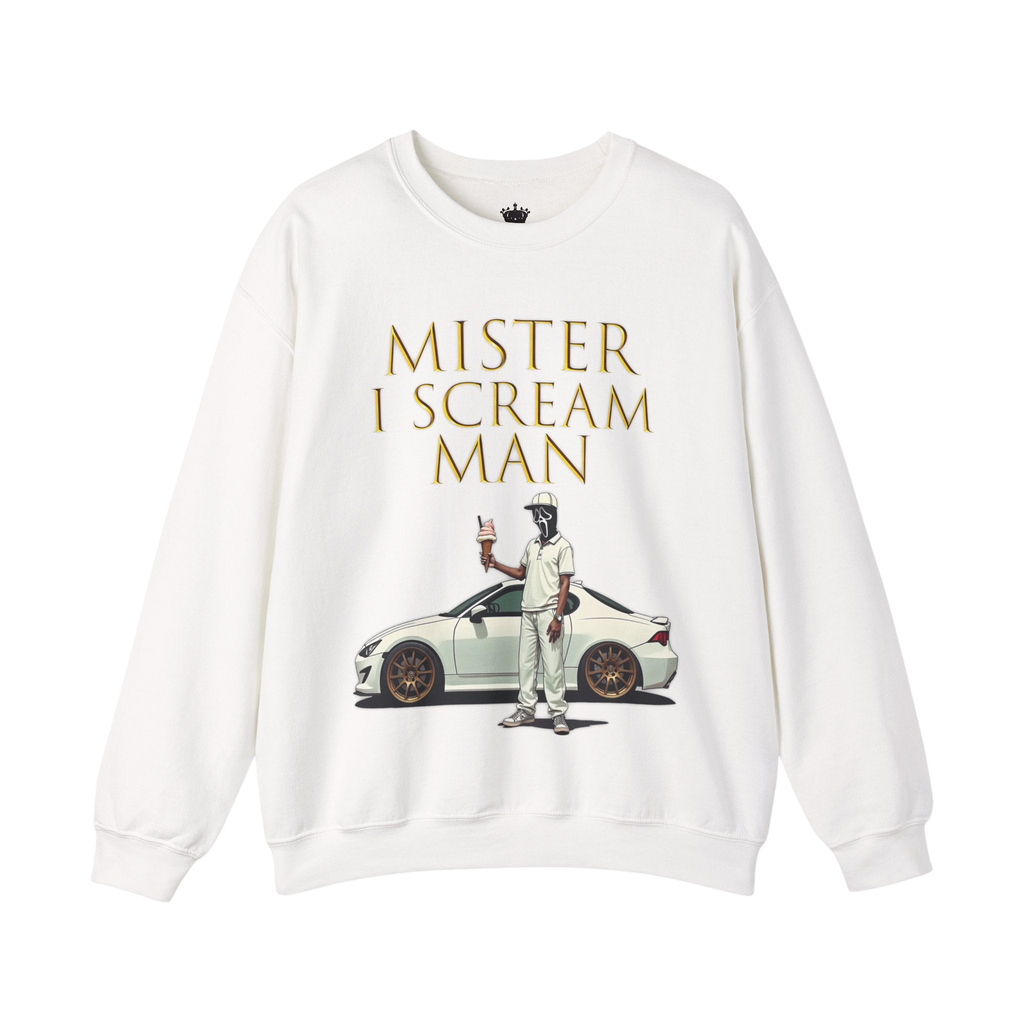 Mister I Scream Man Crewneck Sweatshirt-Unisex Apparel