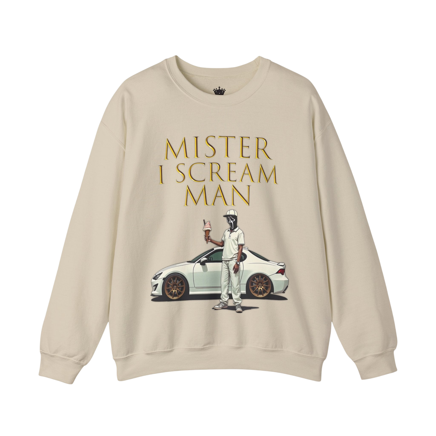 Mister I Scream Man Crewneck Sweatshirt-Unisex Apparel