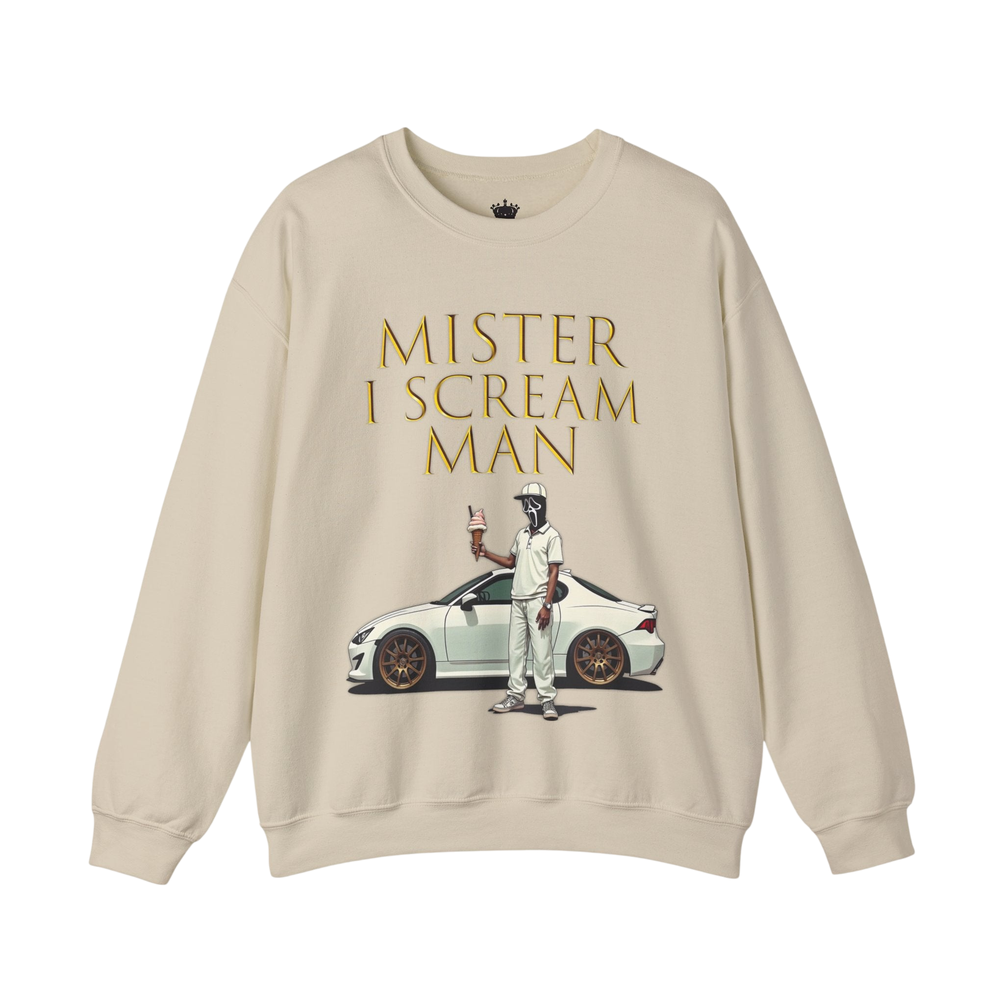 Mister I Scream Man Crewneck Sweatshirt-Unisex Apparel