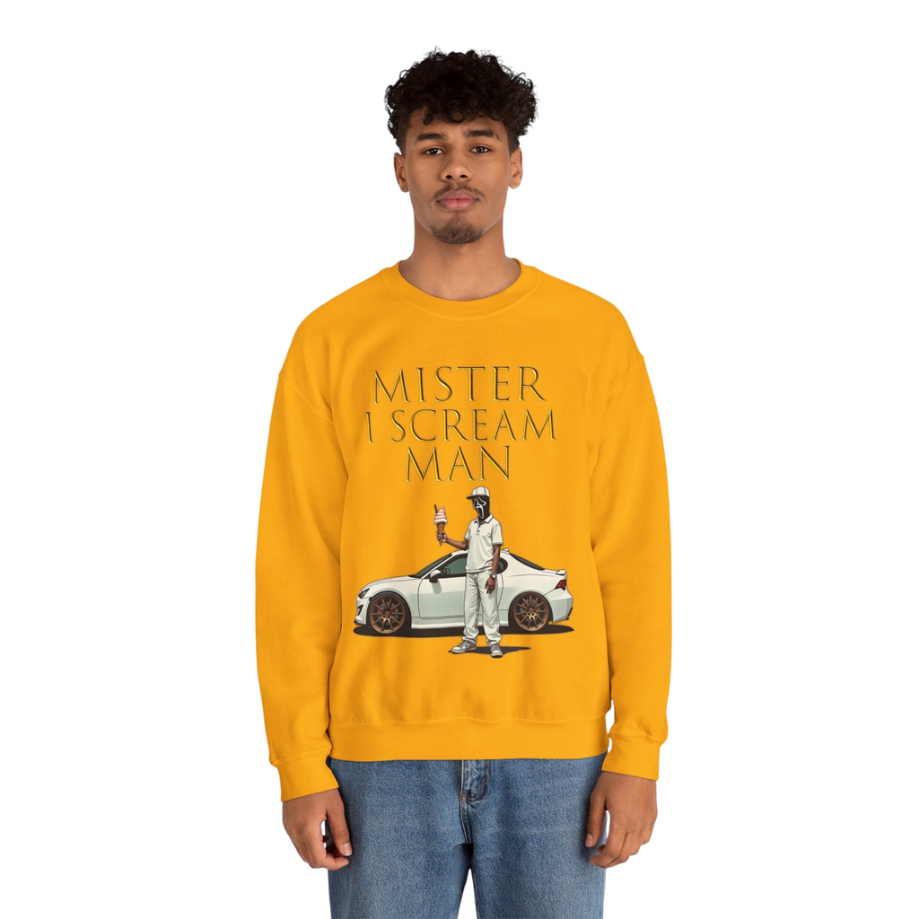Mister I Scream Man Crewneck Sweatshirt-Unisex Apparel