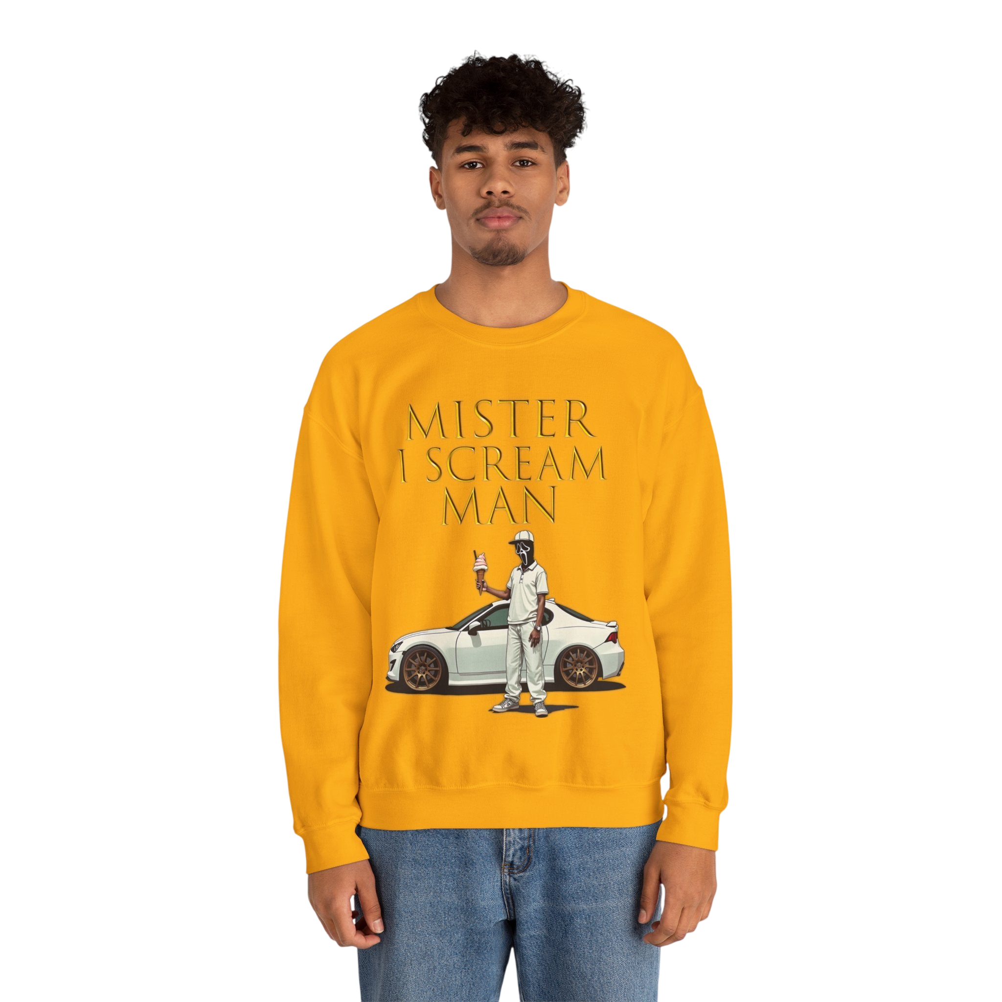 Mister I Scream Man Crewneck Sweatshirt-Unisex Apparel
