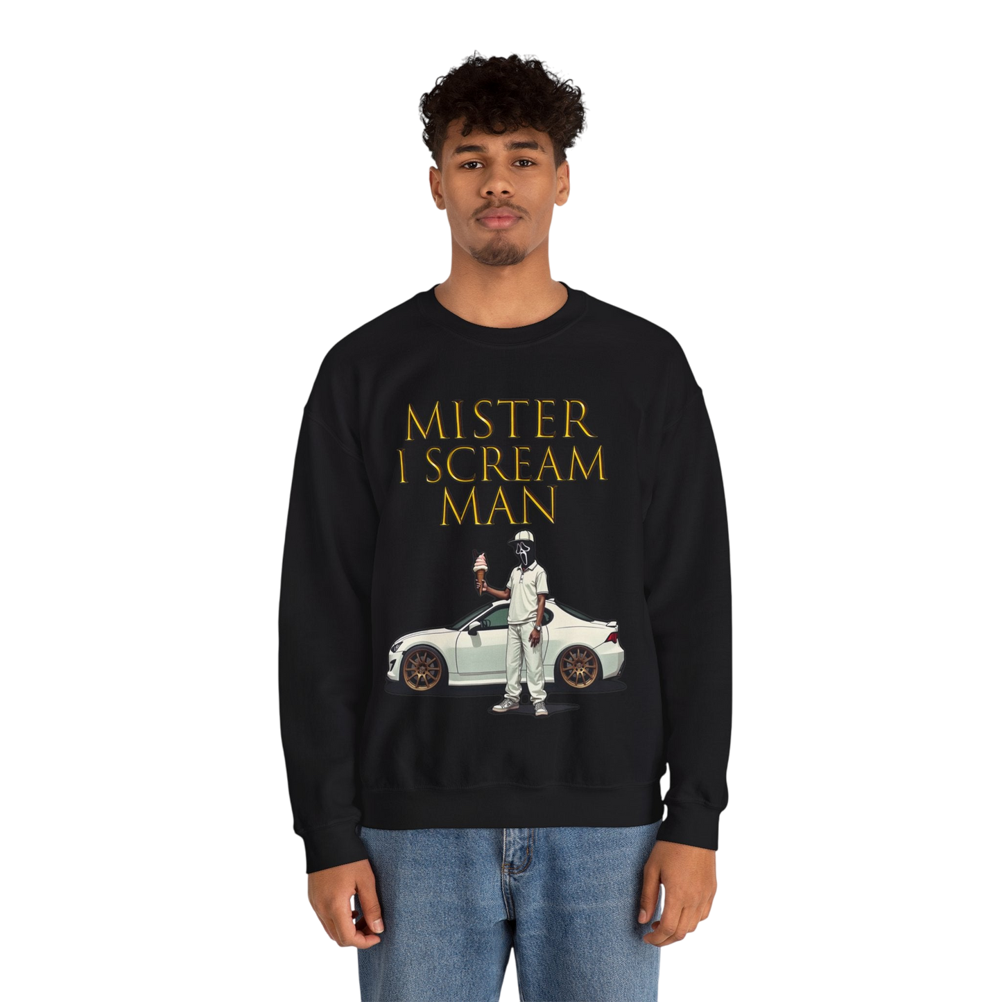 Mister I Scream Man Crewneck Sweatshirt-Unisex Apparel