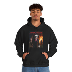 Never Saw Me Hooded Sweatshirt with Horror Design - Unisex Apparel