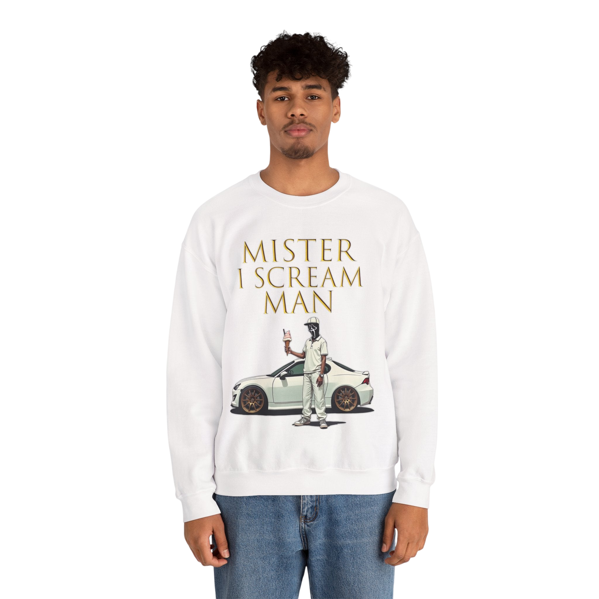 Mister I Scream Man Crewneck Sweatshirt-Unisex Apparel