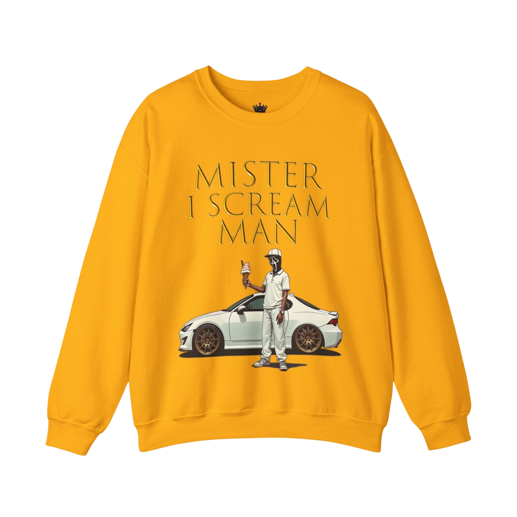 Mister I Scream Man Crewneck Sweatshirt-Unisex Apparel