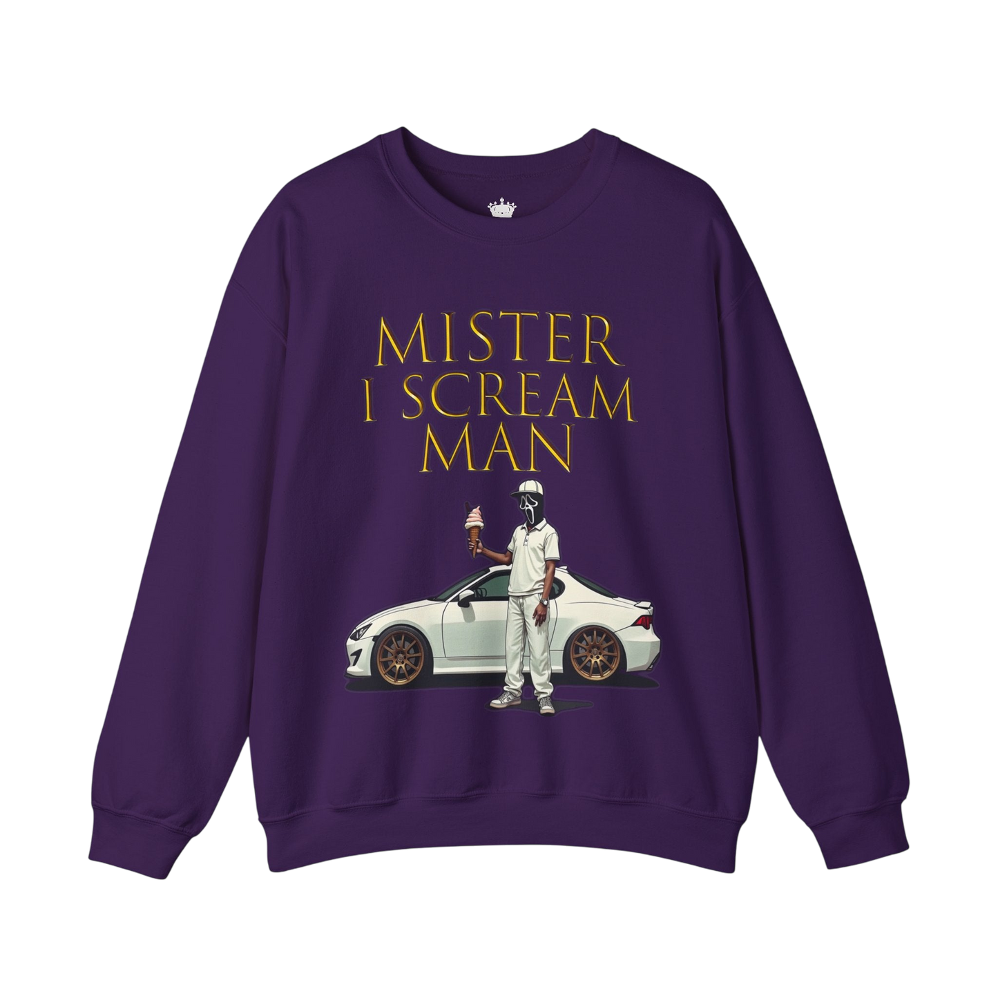 Mister I Scream Man Crewneck Sweatshirt-Unisex Apparel