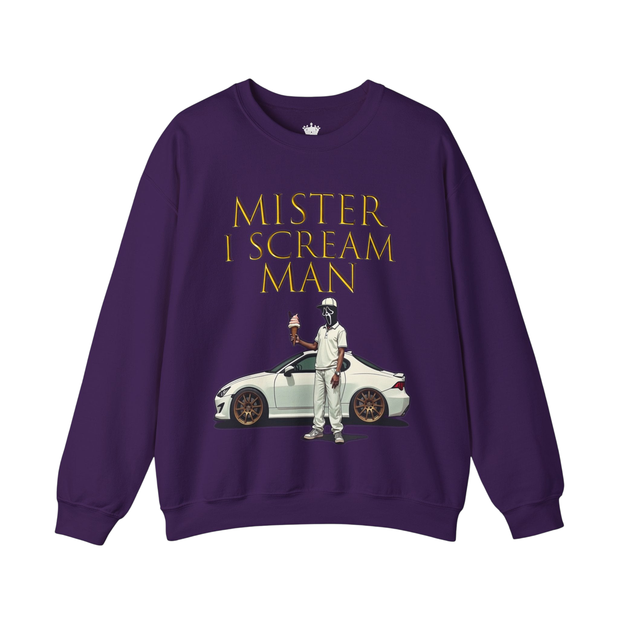 Mister I Scream Man Crewneck Sweatshirt-Unisex Apparel