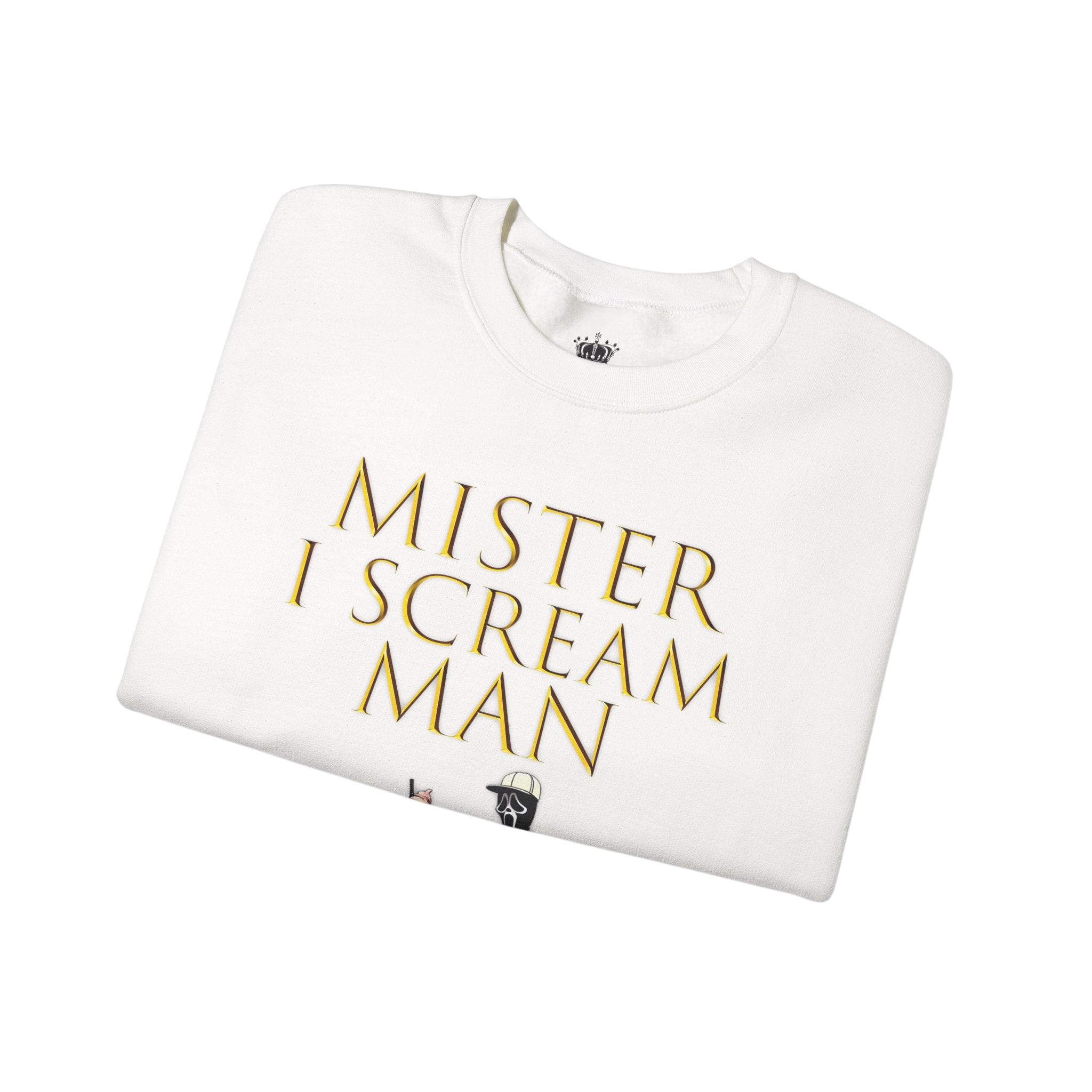 Mister I Scream Man Crewneck Sweatshirt-Unisex Apparel