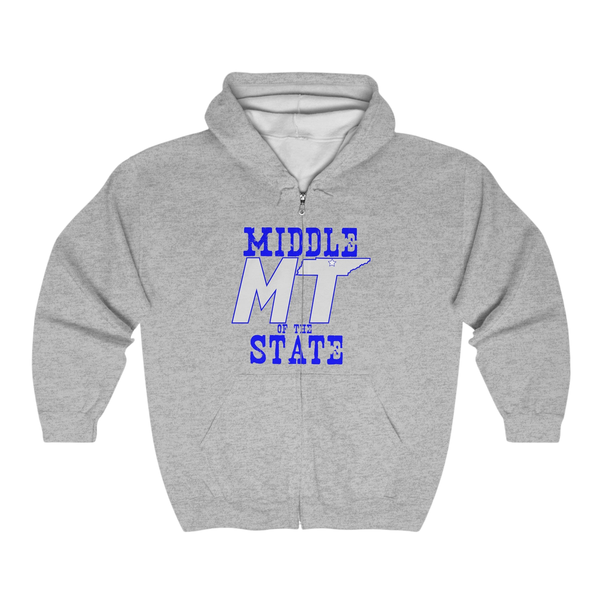 Middle State Full Zip Hooded Sweatshirt