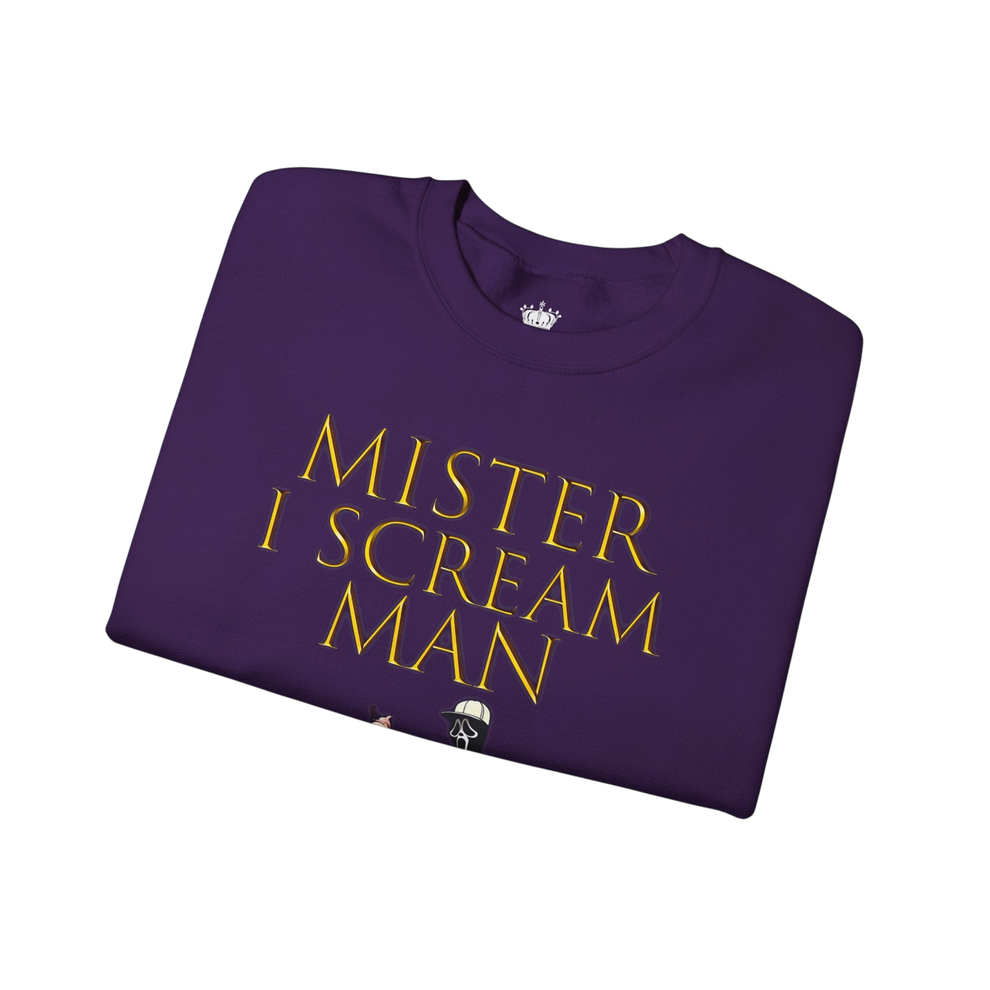 Mister I Scream Man Crewneck Sweatshirt-Unisex Apparel
