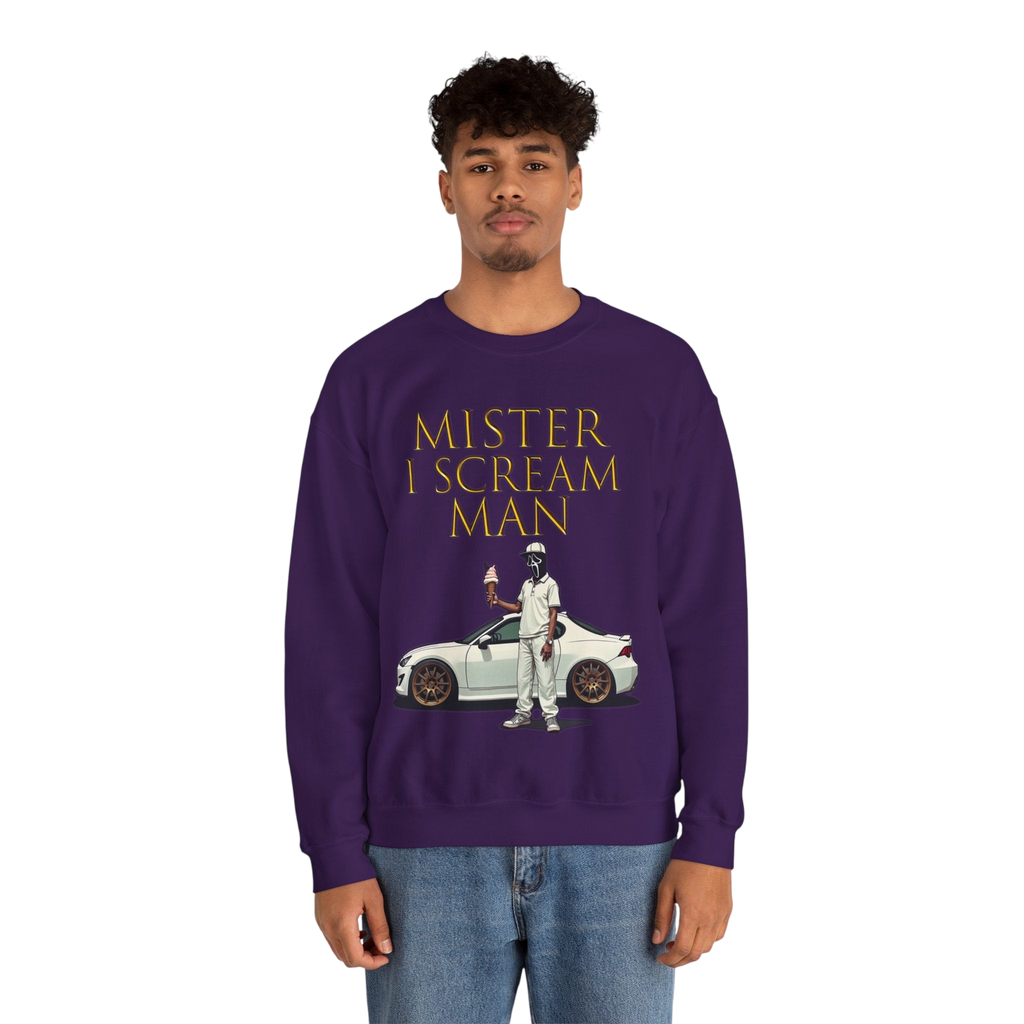 Mister I Scream Man Crewneck Sweatshirt-Unisex Apparel