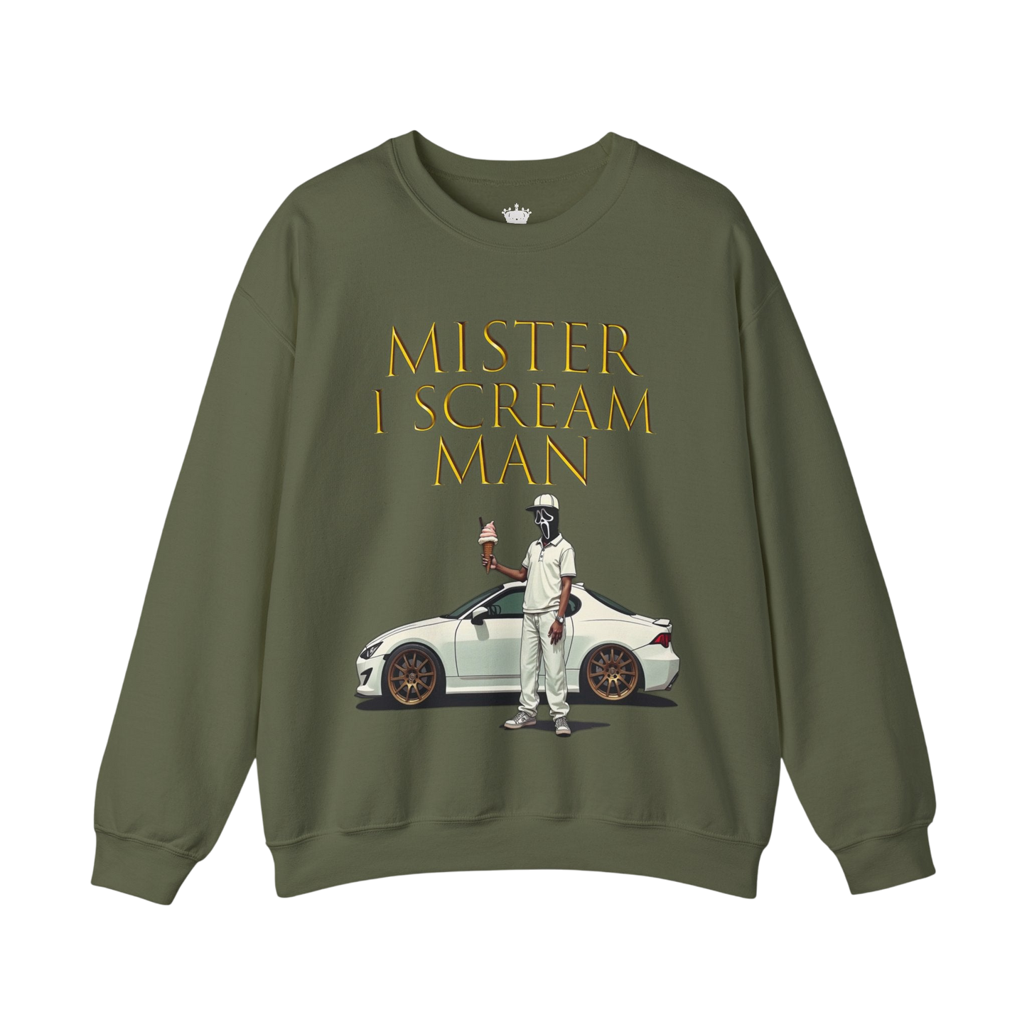 Mister I Scream Man Crewneck Sweatshirt-Unisex Apparel