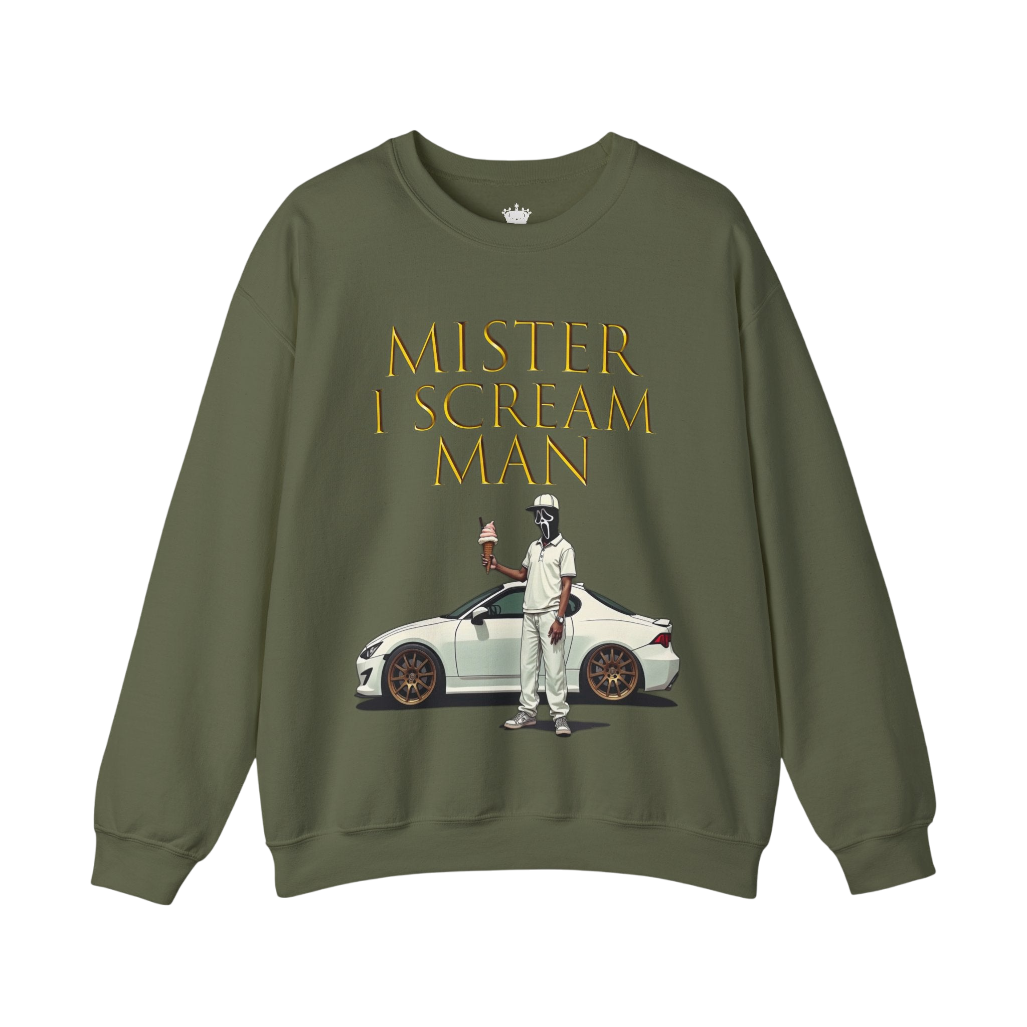 Mister I Scream Man Crewneck Sweatshirt-Unisex Apparel